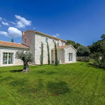 Nina Porec-baderna-rakovci, Meerblick, Privater Pool, 1000m2 Grundstueck