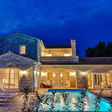 Nina Porec-baderna-rakovci, Meerblick, Privater Pool, 1000m2 Grundstueck Villa *