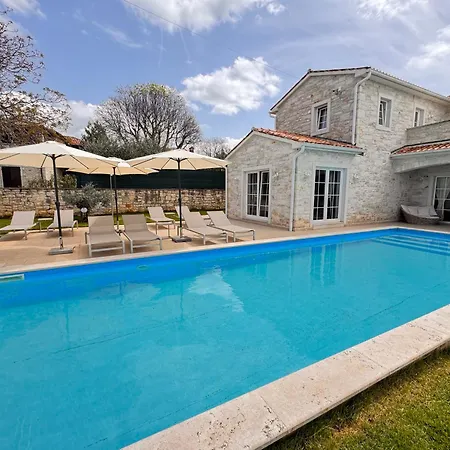 Nina Porec-baderna-rakovci, Meerblick, Privater Pool, 1000m2 Grundstueck Villa Baderna