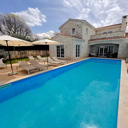 Nina Porec-baderna-rakovci, Meerblick, Privater Pool, 1000m2 Grundstueck Villa *