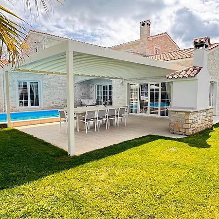 Nina Porec-baderna-rakovci, Meerblick, Privater Pool, 1000m2 Grundstueck Villa