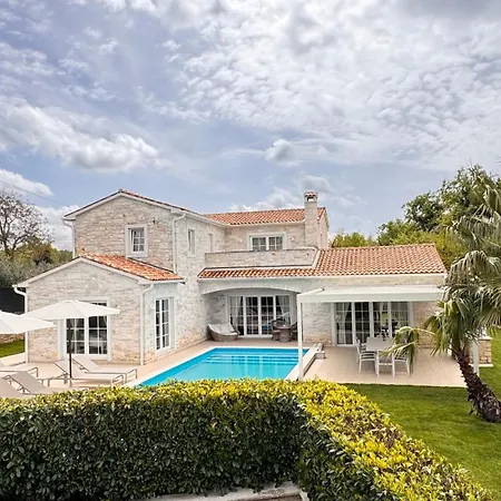 Nina Porec-baderna-rakovci, Meerblick, Privater Pool, 1000m2 Grundstueck Villa